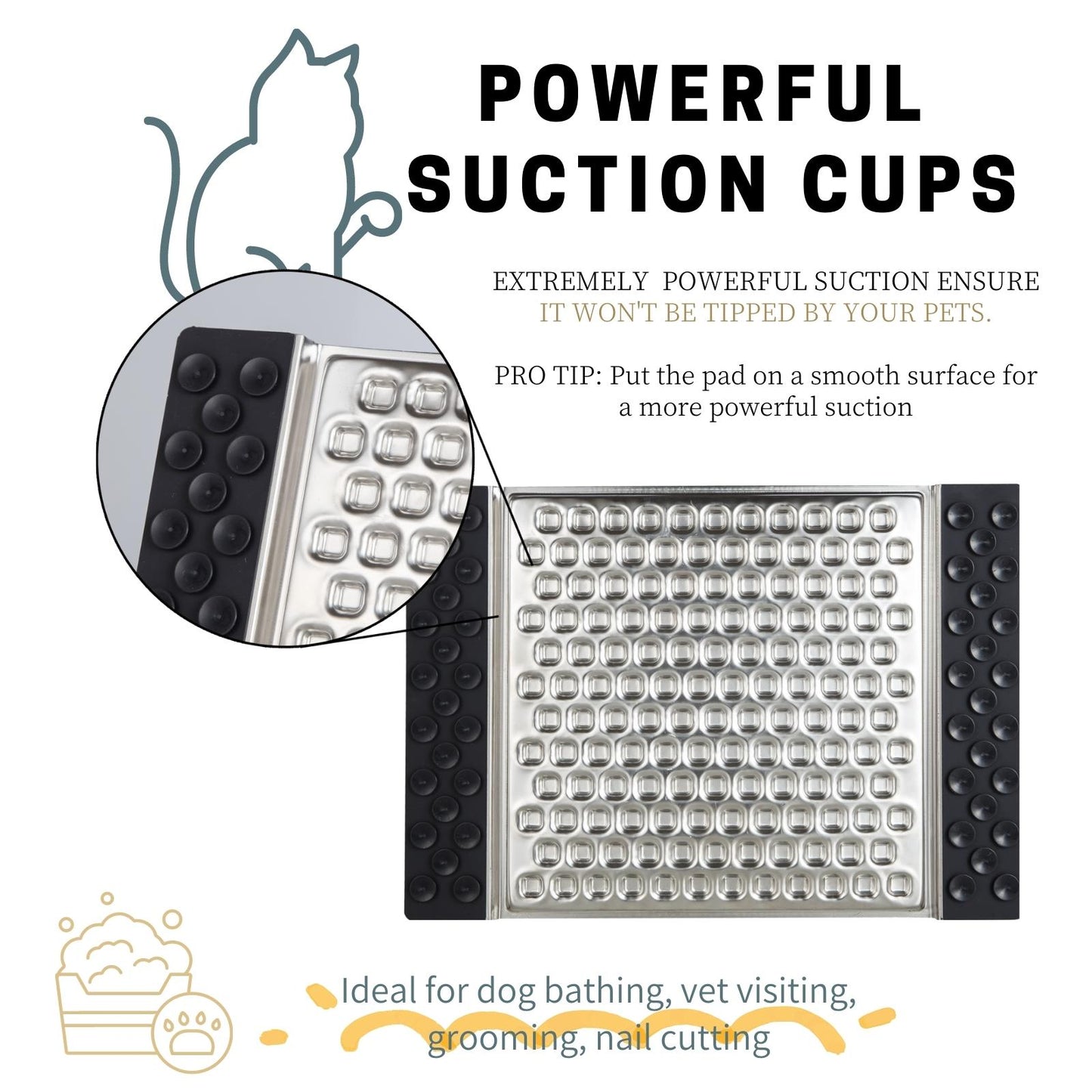 Stainless Steel Pet Licking Pad
