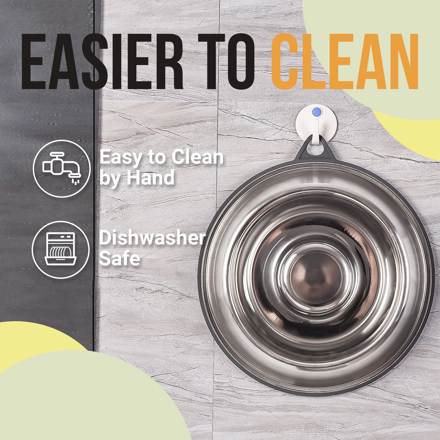 Stainless Steel Slow Feeder Dog Bowl