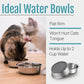 PEGGY11 Nonslip Stainless Steel Dog Cat Bowls | No slide silicone bottom, Dishwasher safe, Easy to clean, Stackable design