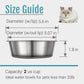 PEGGY11 Nonslip Stainless Steel Dog Cat Bowls | No slide silicone bottom, Dishwasher safe, Easy to clean, Stackable design